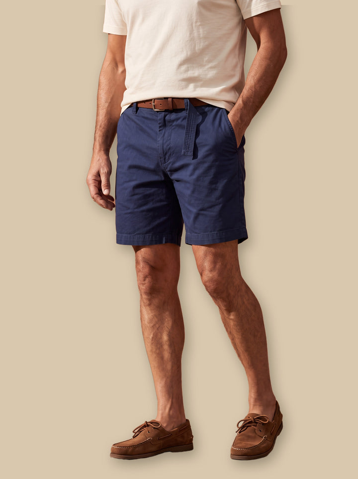 Conrad summer shorts in Navy, studio - Gentlemens Manor