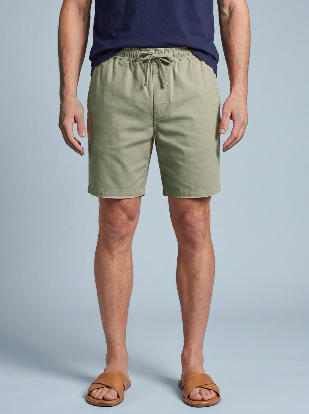 Crawford summer shorts in Green, studio, Gentlemens Manor