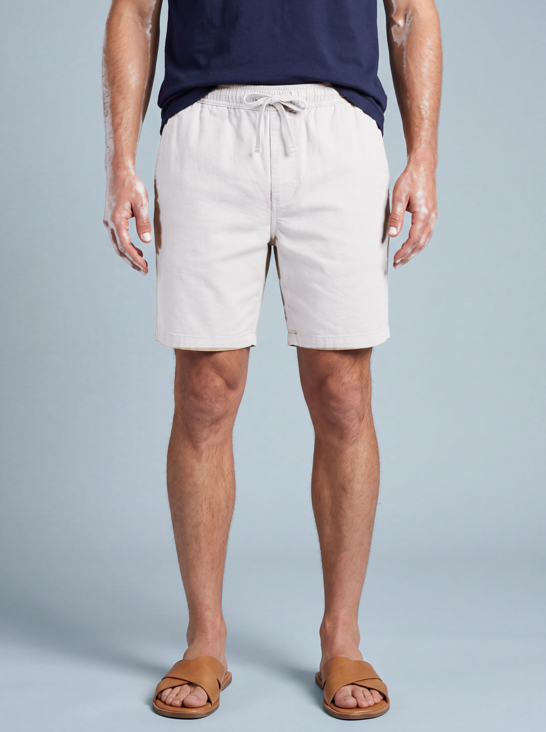 Crawford summer shorts in White, studio, Gentlemens Manor