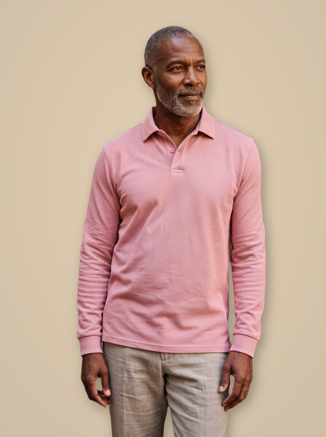 Dalton polo shirt in Pink, studio - Gentlemens Manor