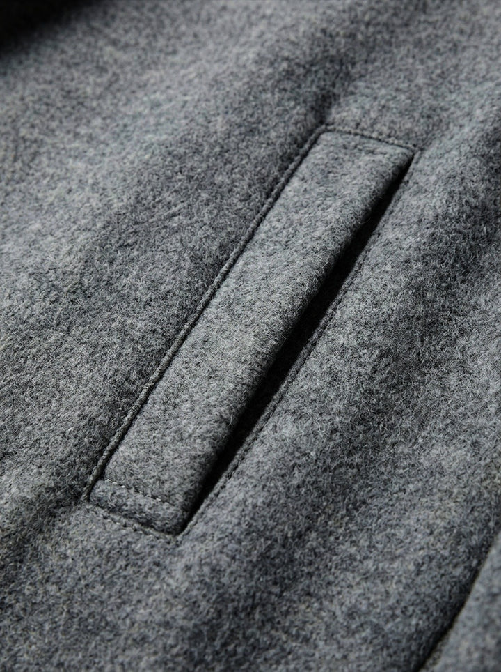 Danforth plush lined car coat, fabric close up, Gentlemens Manor