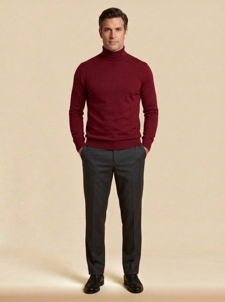 Danvers sweater in Red, studio, Gentlemens Manor