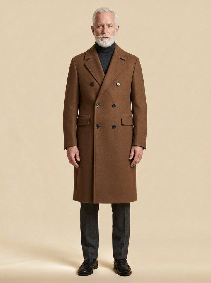 Davenport overcoat in Brown, studio, Gentlemens Manor