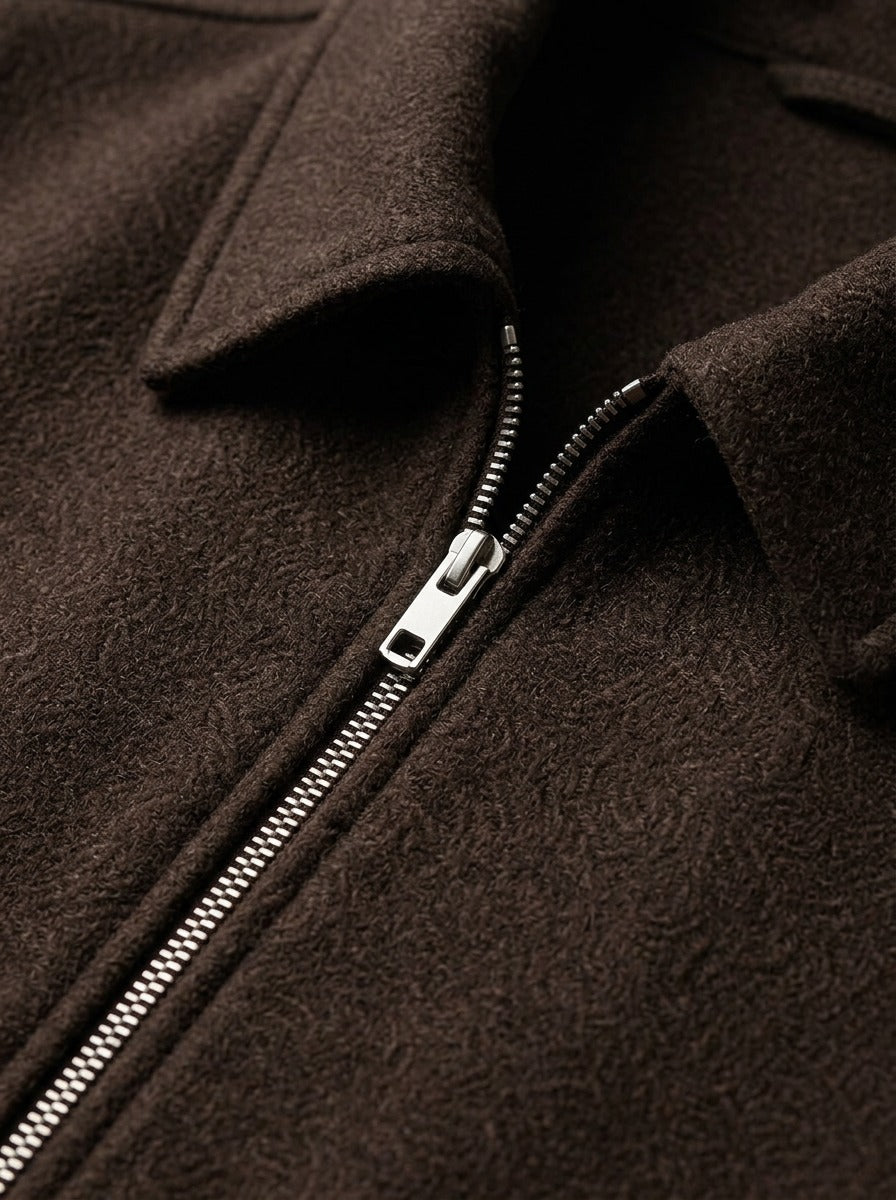 Denham textured zip jacket, fabric close up, Gentlemens Manor