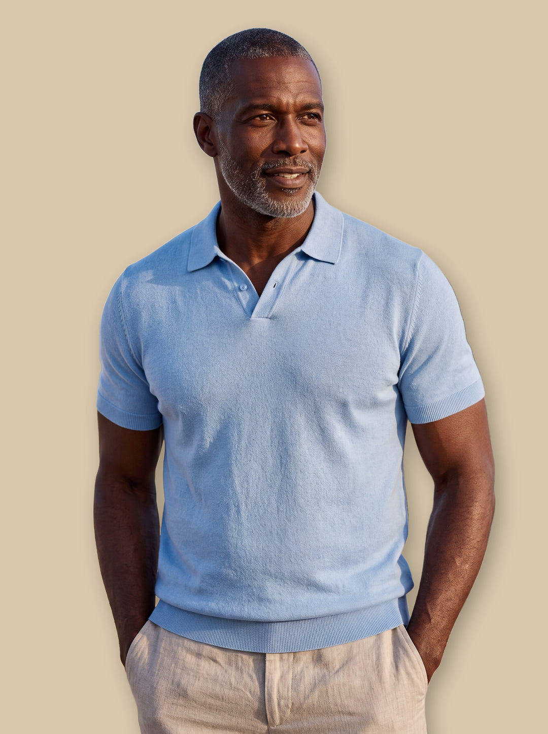 Donald polo shirt in Blue, studio - Gentlemens Manor