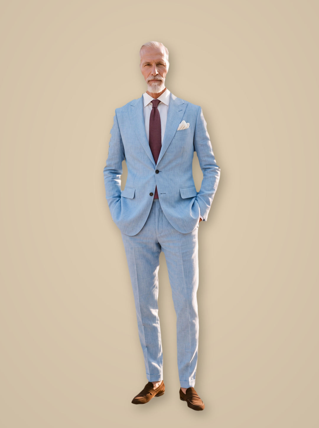 Douglas blazer suit in Light Blue, studio - Gentlemens Manor