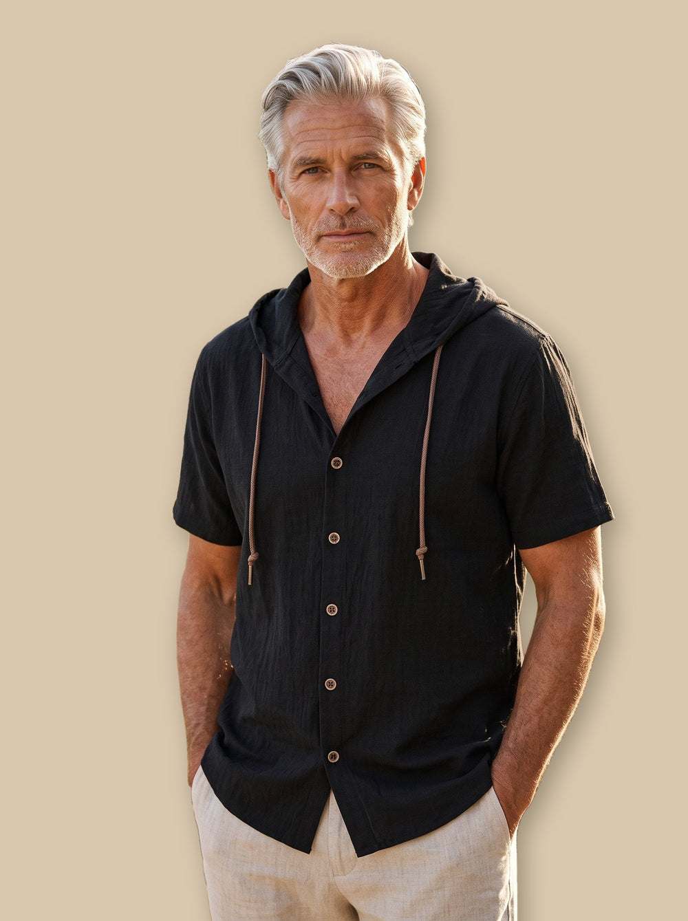 Drake hooded top in Black, studio - Gentlemens Manor