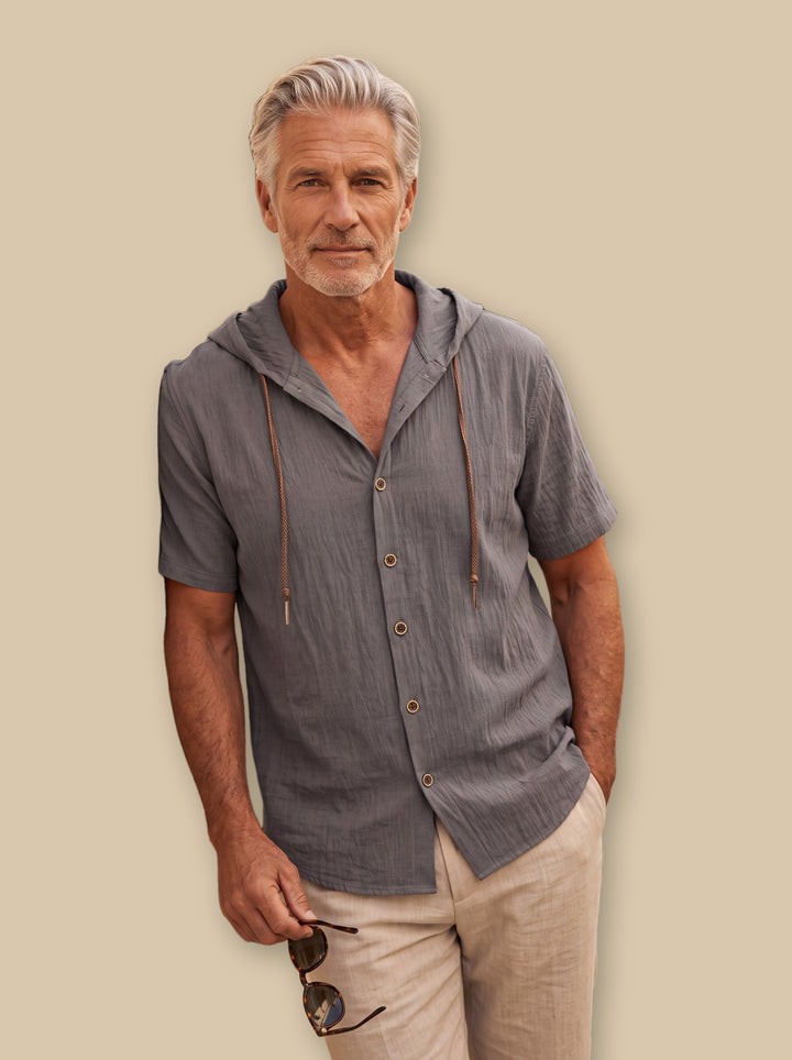 Drake hooded top in Grey, studio - Gentlemens Manor