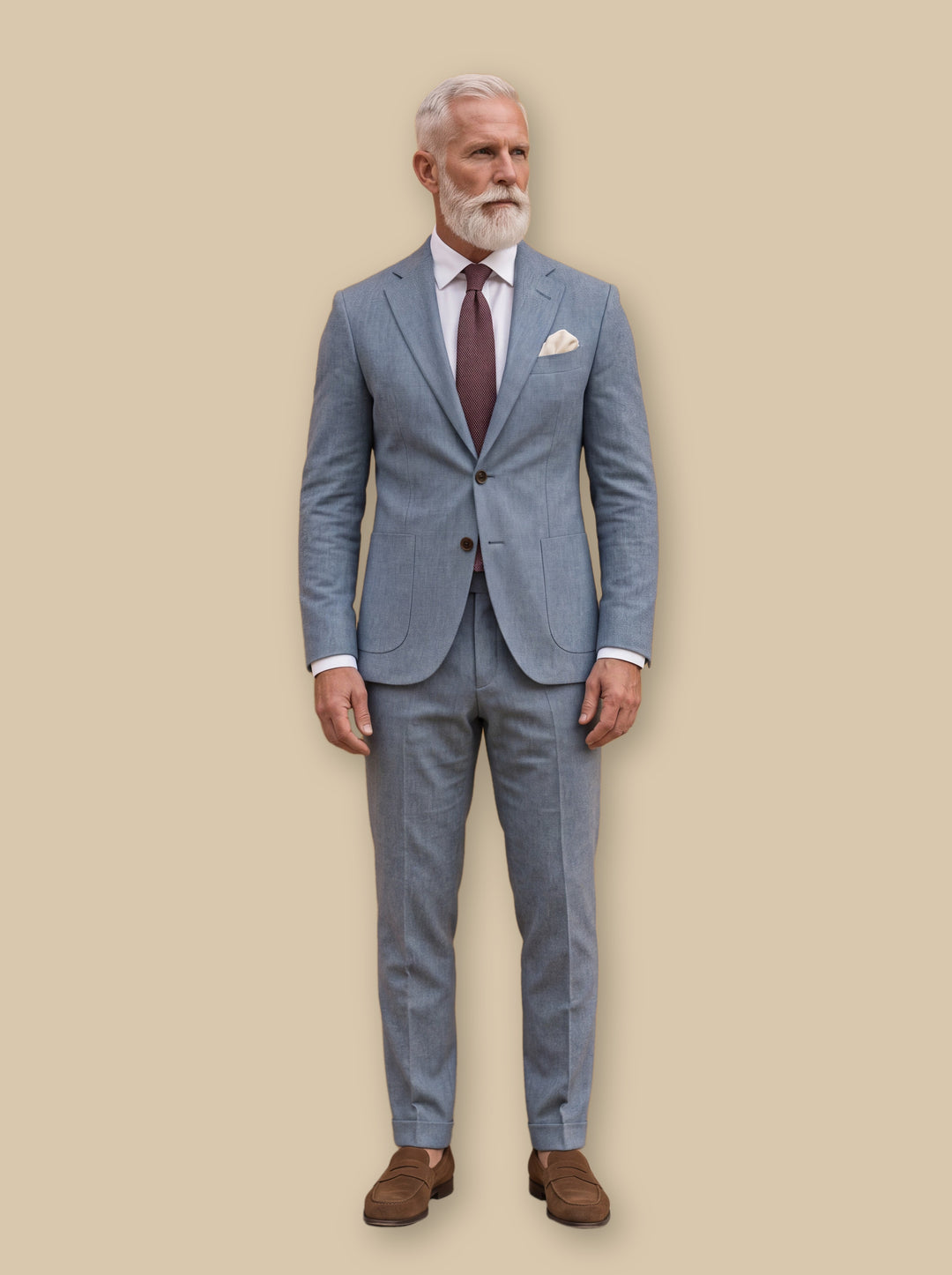 Elliott two piece set in Light Blue, studio - Gentlemens Manor