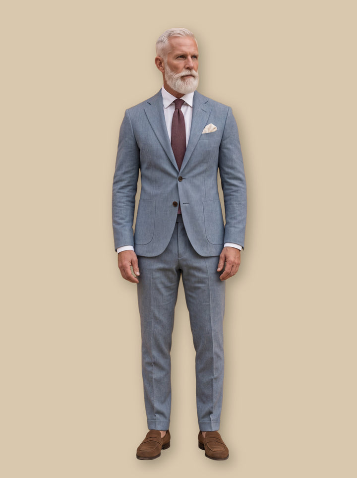 Elliott two piece set in Light Blue, studio - Gentlemens Manor