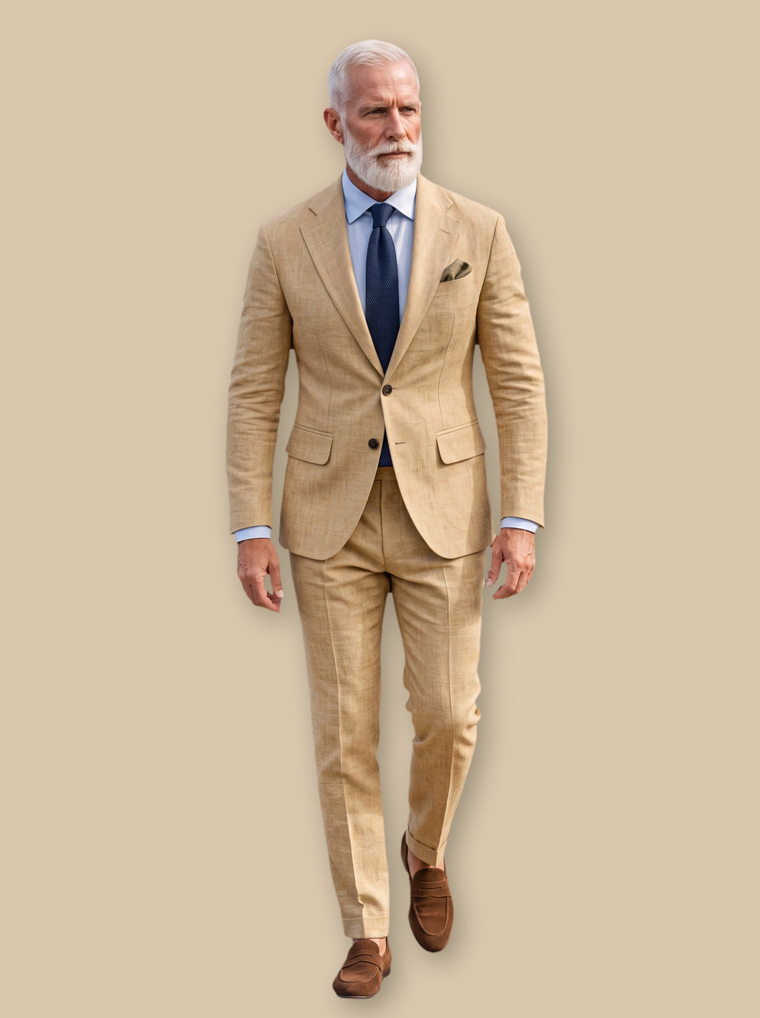 Elliott two piece set in Sand, studio - Gentlemens Manor