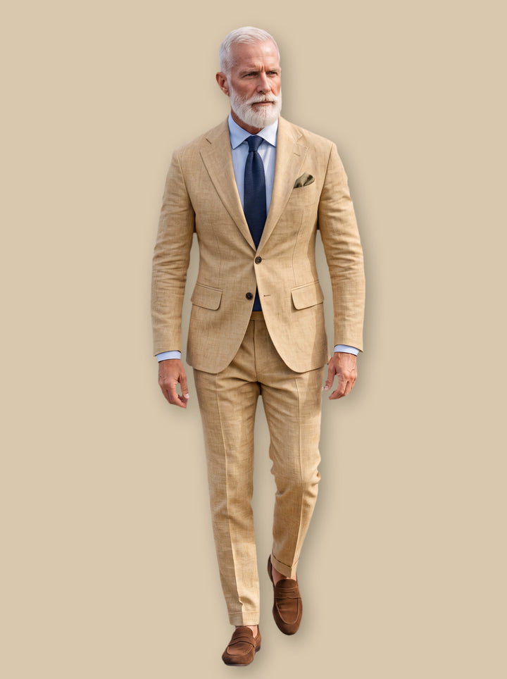 Elliott two piece set in Sand, studio - Gentlemens Manor