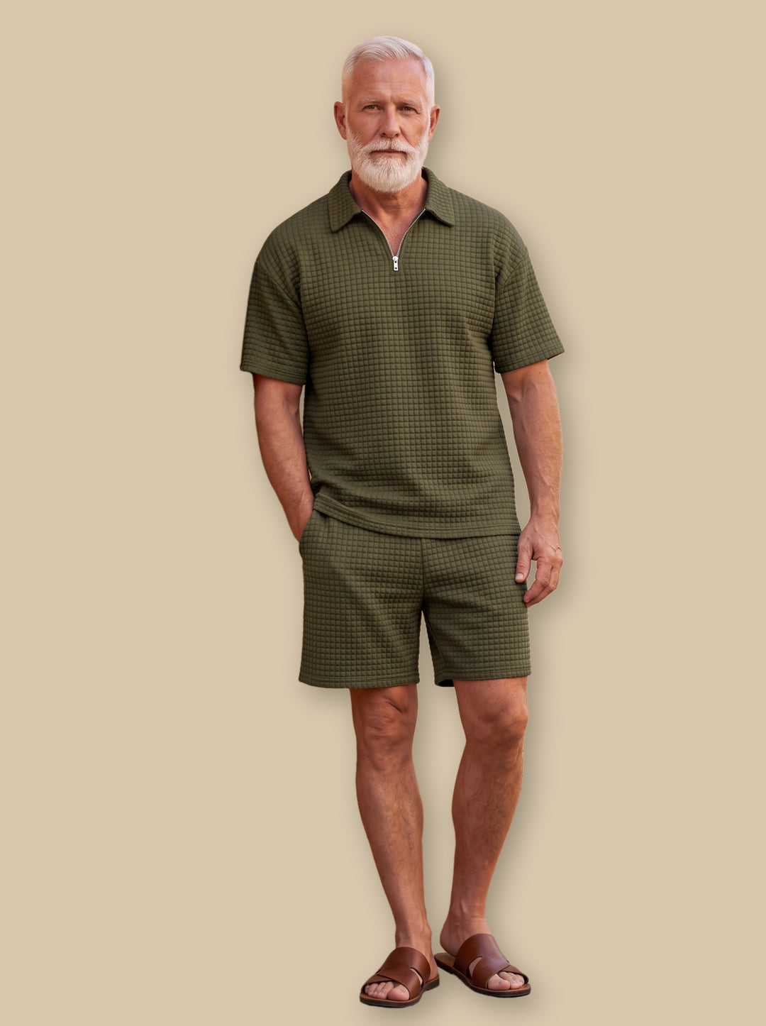 Ellis two piece set in Olive, studio - Gentlemens Manor