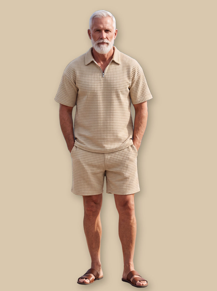 Ellis two piece set in Sand, studio - Gentlemens Manor