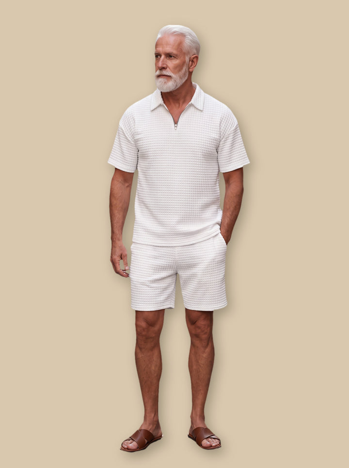 Ellis two piece set in White, studio - Gentlemens Manor