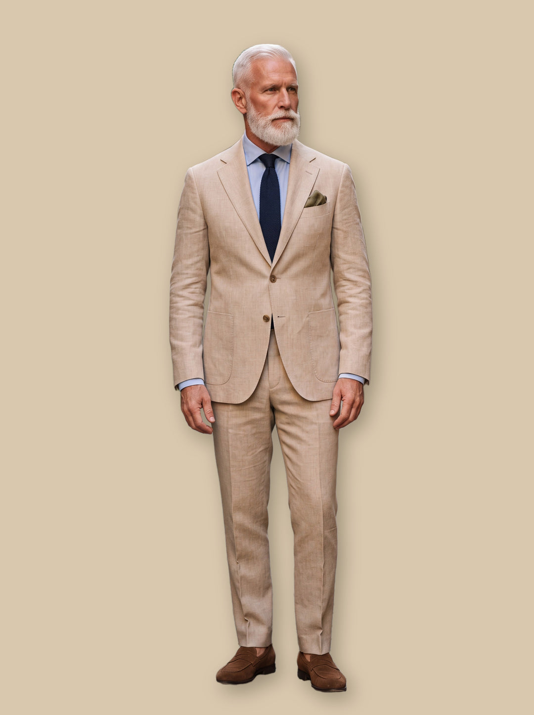 Ellsworth blazer suit in Beige, studio - Gentlemens Manor