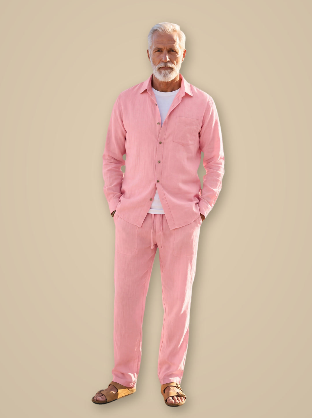 Elmer two piece set in Pink, studio - Gentlemens Manor