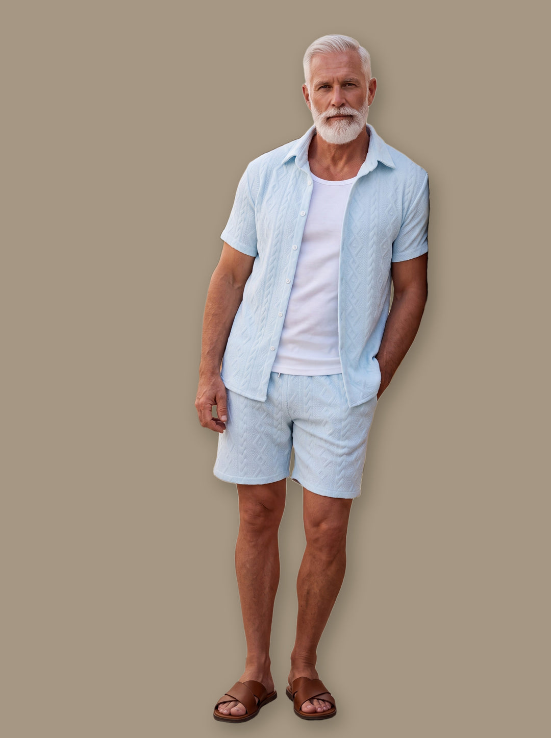 Elton two piece set in Light Blue, studio - Gentlemens Manor
