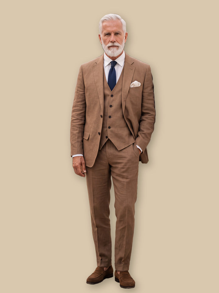 Elwood blazer suit in Brown, studio - Gentlemens Manor