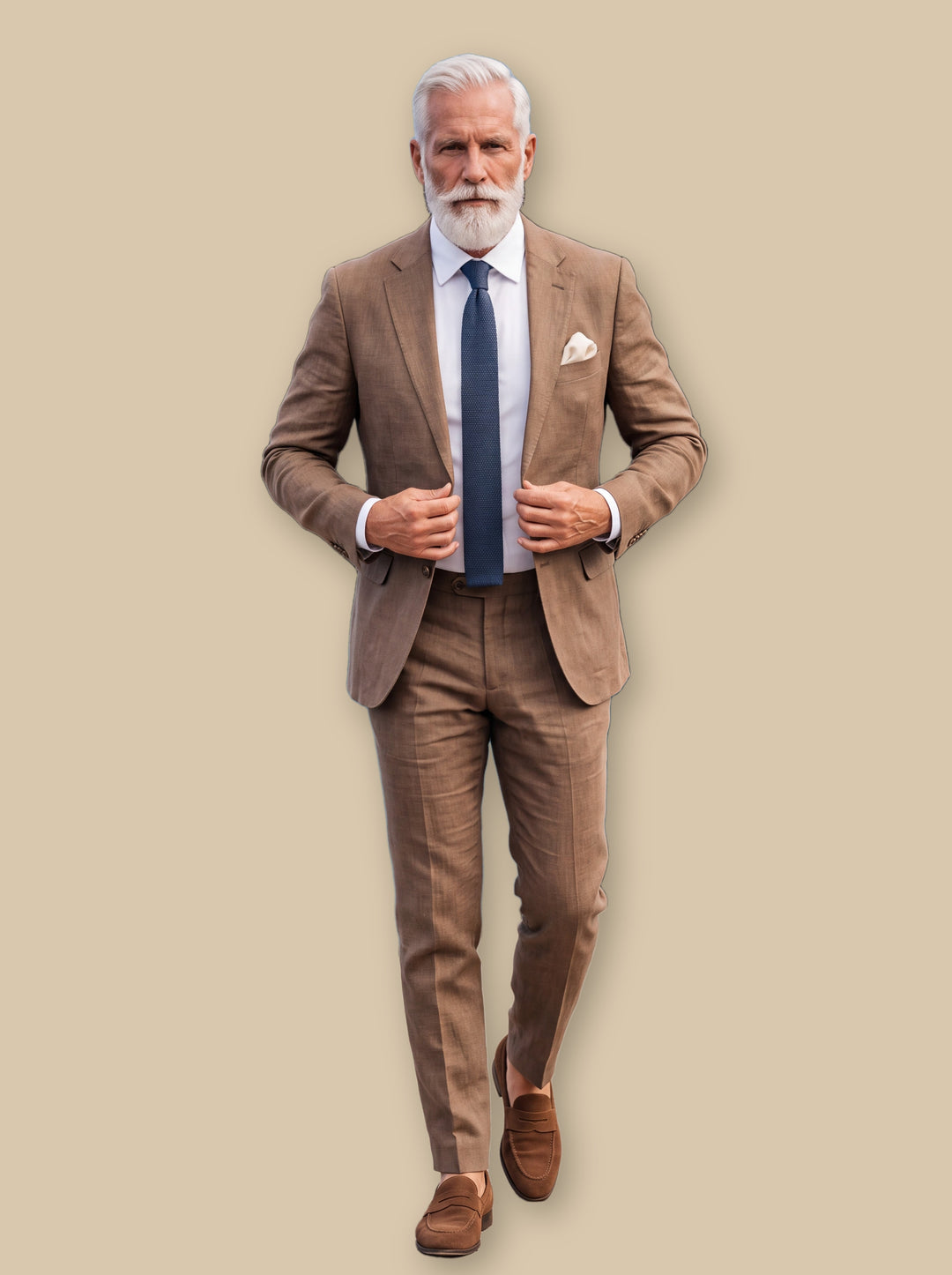 Emery two piece set in Brown, studio - Gentlemens Manor