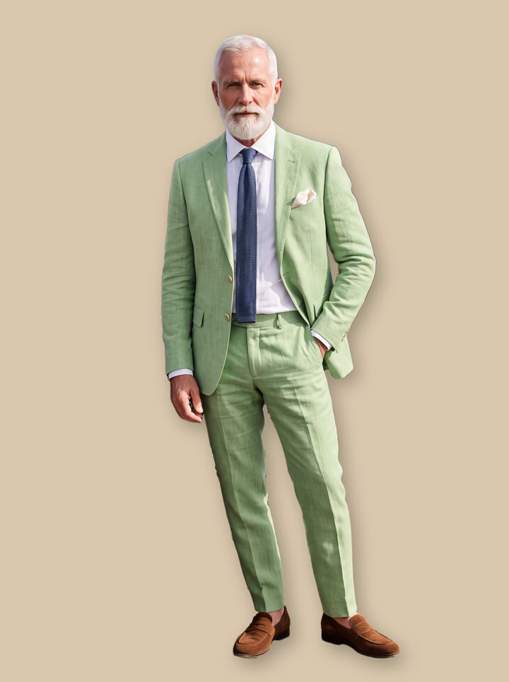 Emery two piece set in Green, studio - Gentlemens Manor