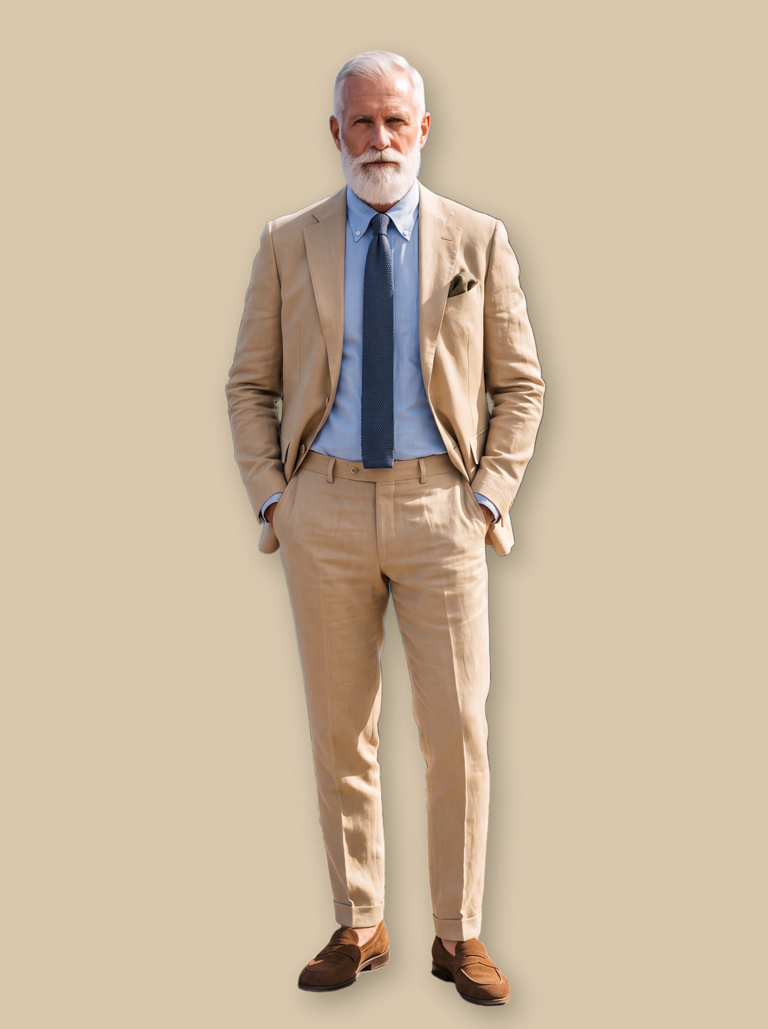 Emery two piece set in Sand, studio - Gentlemens Manor