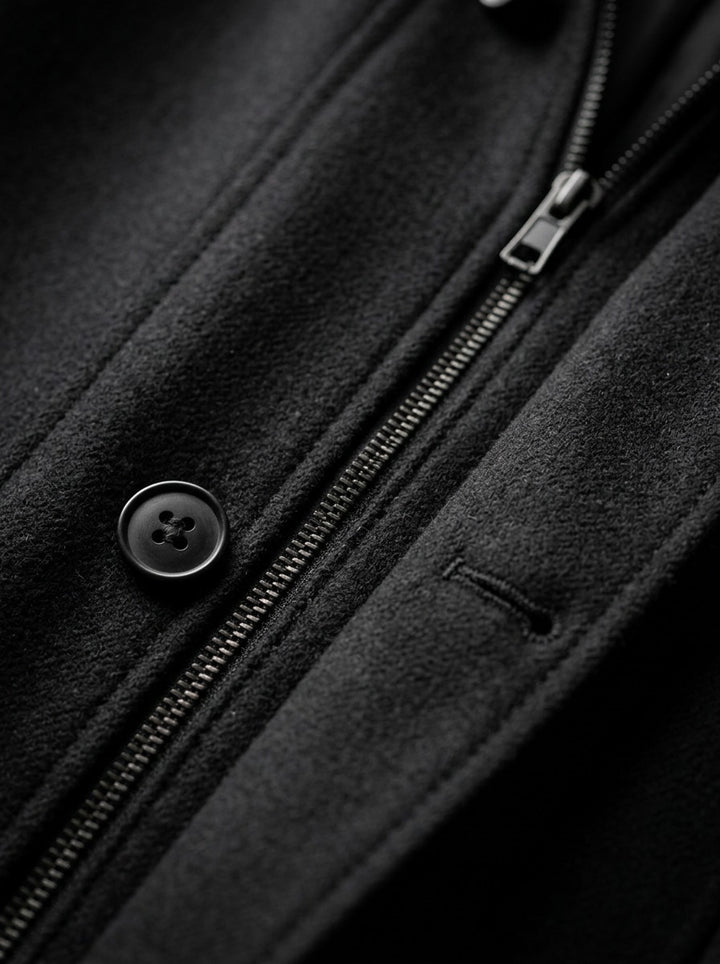 Emory winter coat, fabric close up, Gentlemens Manor