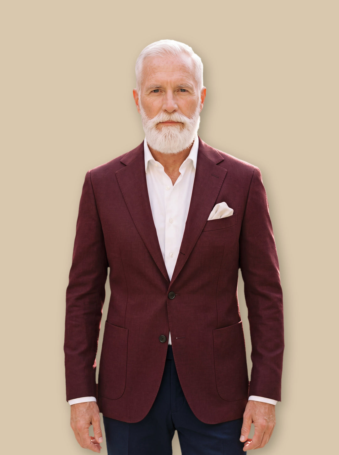 Ephraim blazer suit in Burgundy, studio - Gentlemens Manor