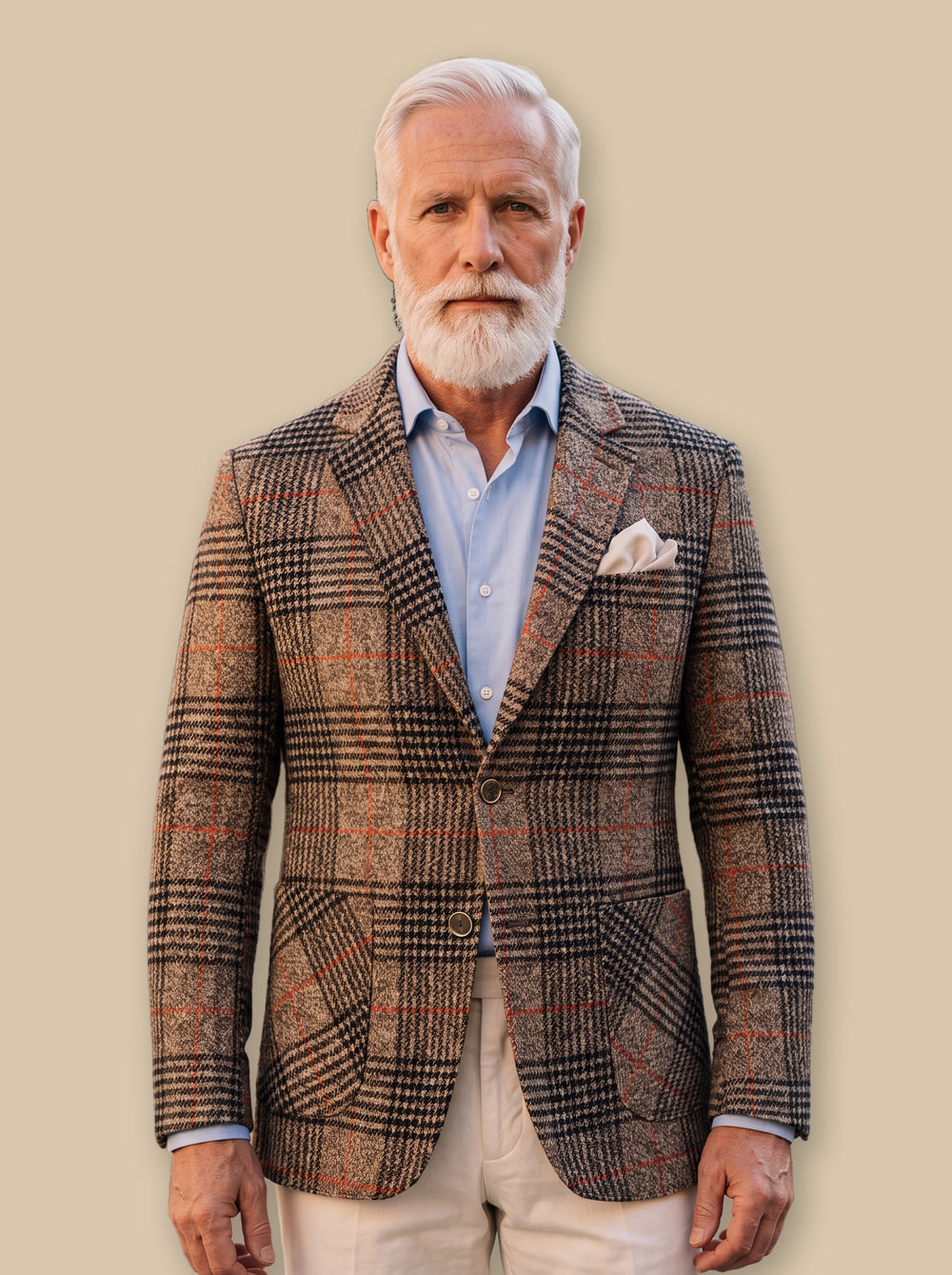 Ernest blazer suit in Brown, studio - Gentlemens Manor
