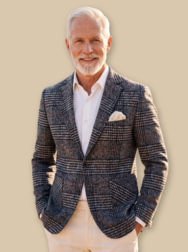 Ernest blazer suit in Grey, studio - Gentlemens Manor