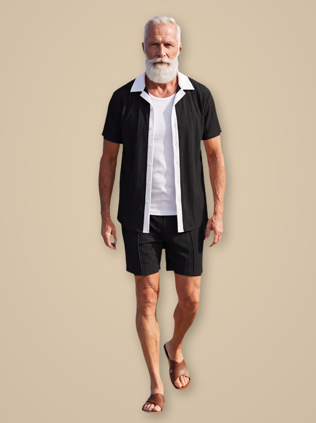 Ethan casual shirt in Black, studio - Gentlemens Manor