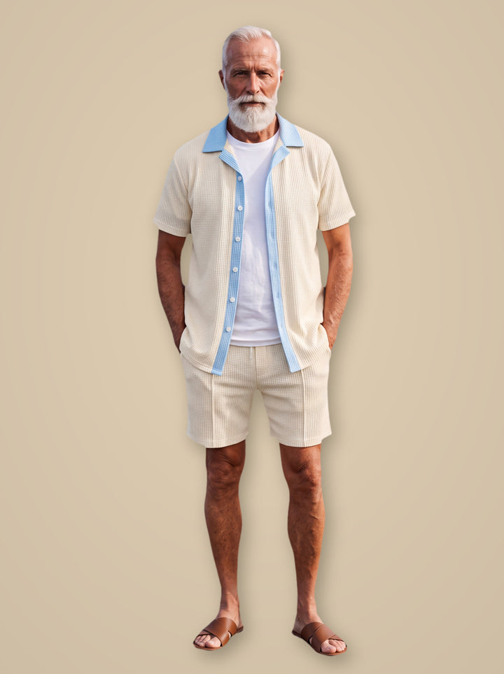 Ethan casual shirt in Cream, studio - Gentlemens Manor