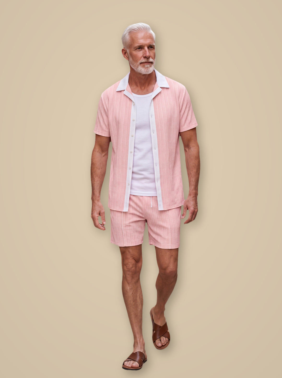 Ethan casual shirt in Pink, studio - Gentlemens Manor