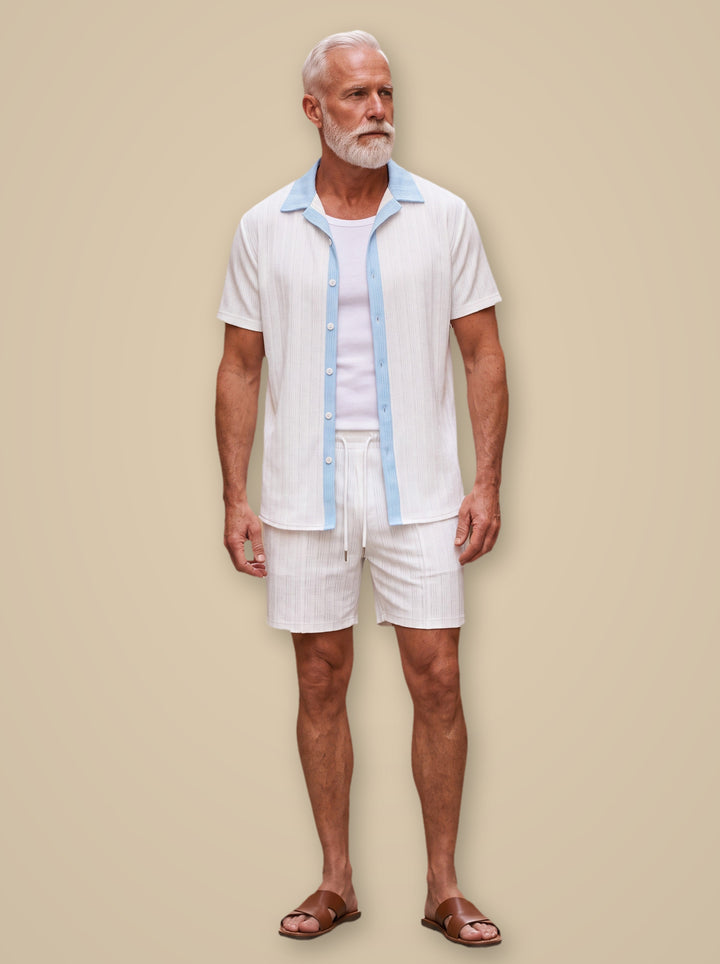 Ethan casual shirt in White, studio - Gentlemens Manor
