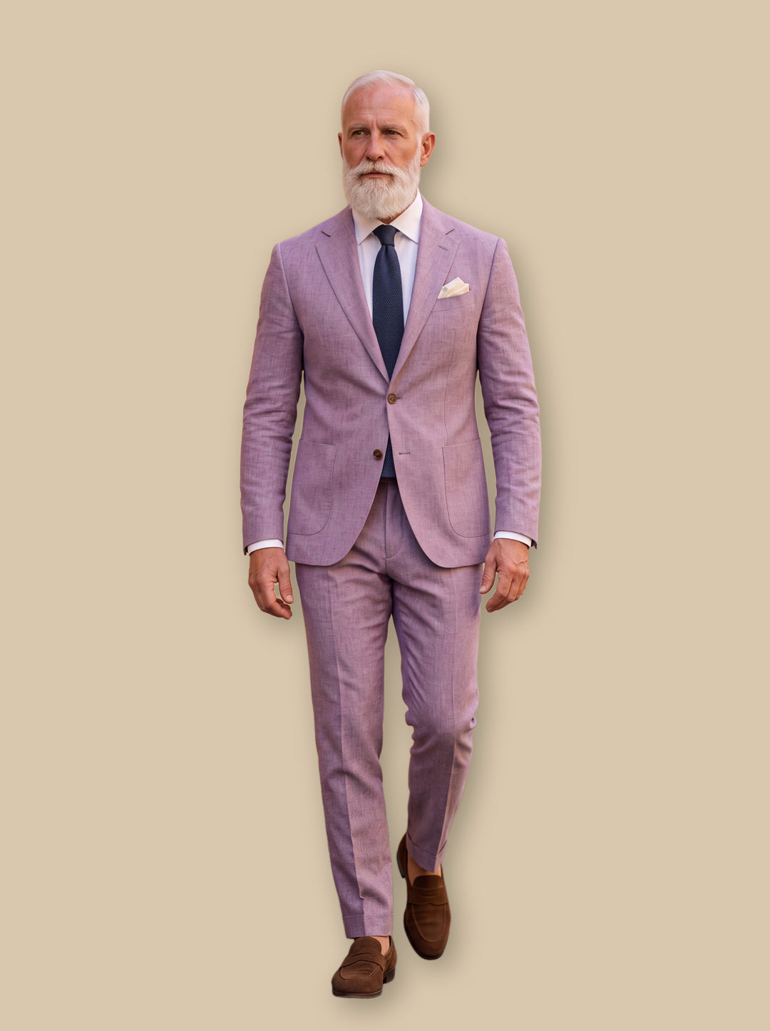 Eugene two piece set in Purple, studio - Gentlemens Manor