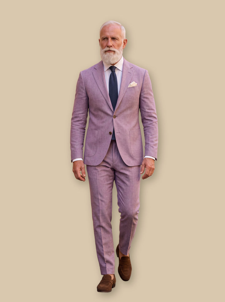 Eugene two piece set in Purple, studio - Gentlemens Manor