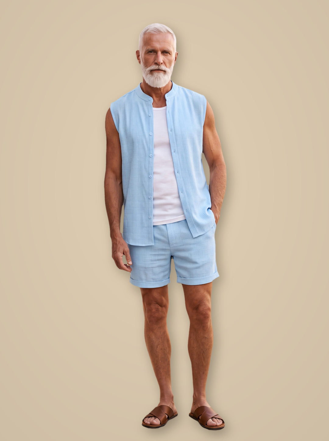 Evan casual shirt in Light Blue, studio - Gentlemens Manor