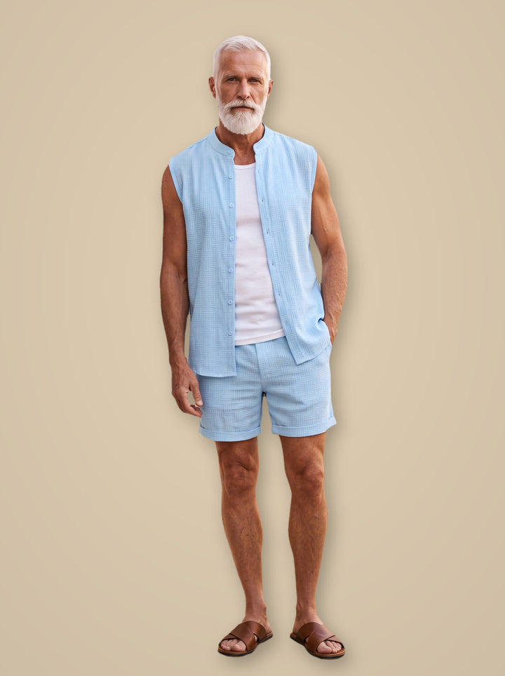Evan casual shirt in Light Blue, studio - Gentlemens Manor
