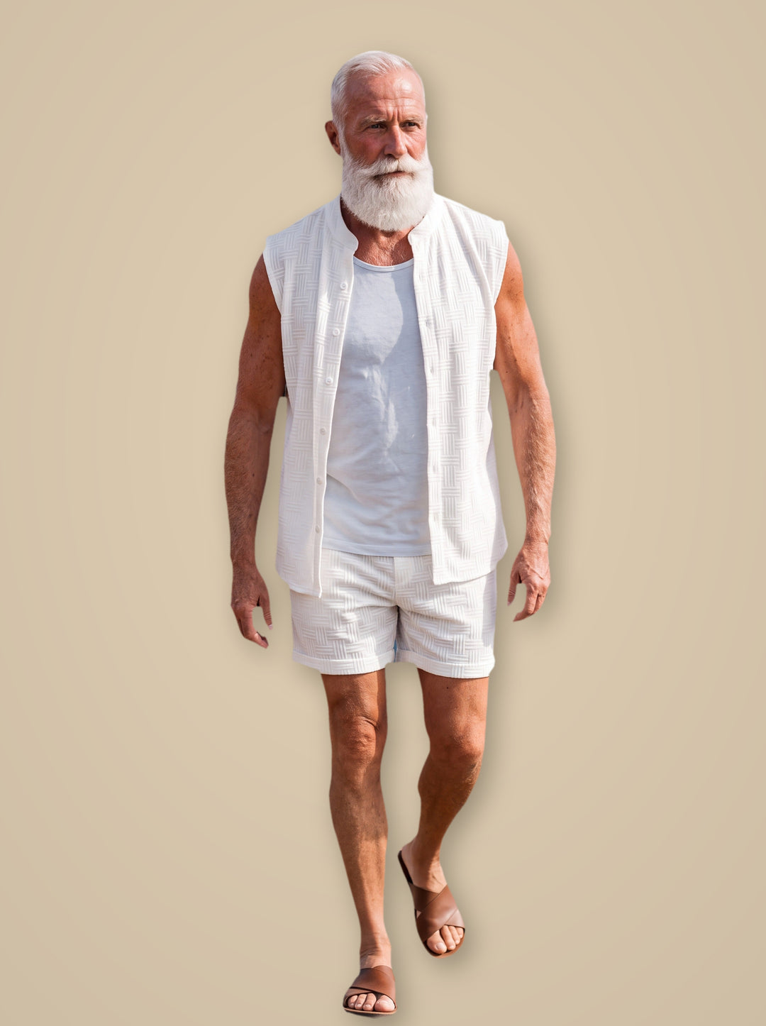 Evan casual shirt in White, studio - Gentlemens Manor