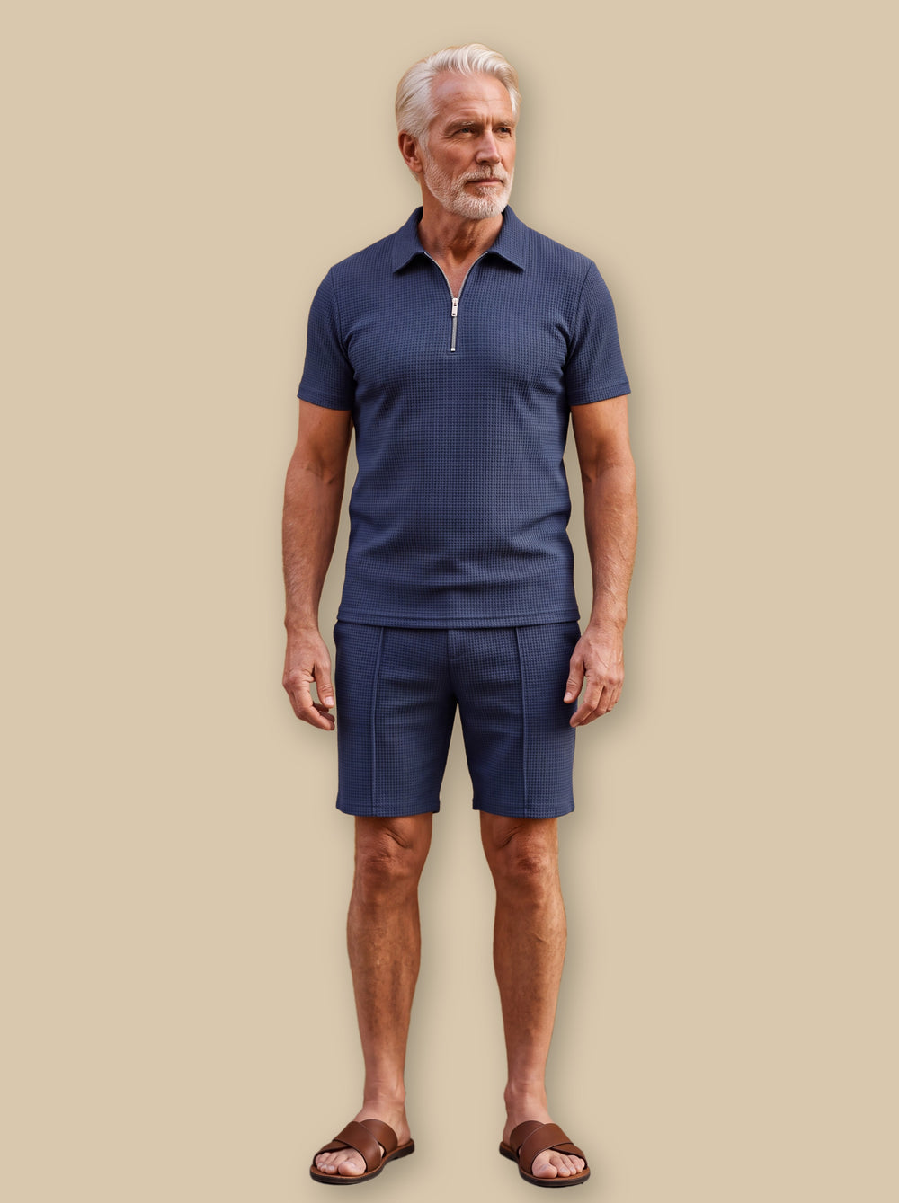 Ezra two piece set in Navy, studio - Gentlemens Manor