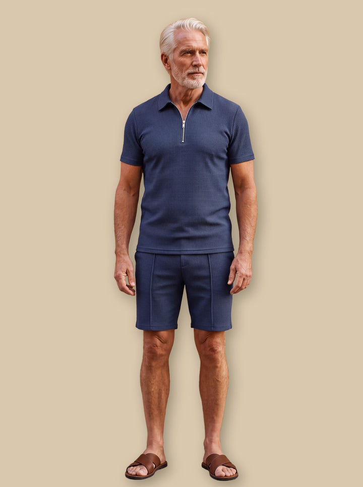 Ezra two piece set in Navy, studio - Gentlemens Manor