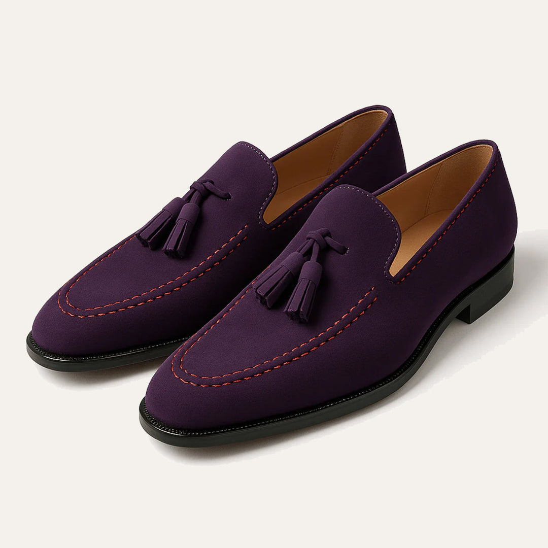 The Livorno Men’s Suede Tassel Loafer