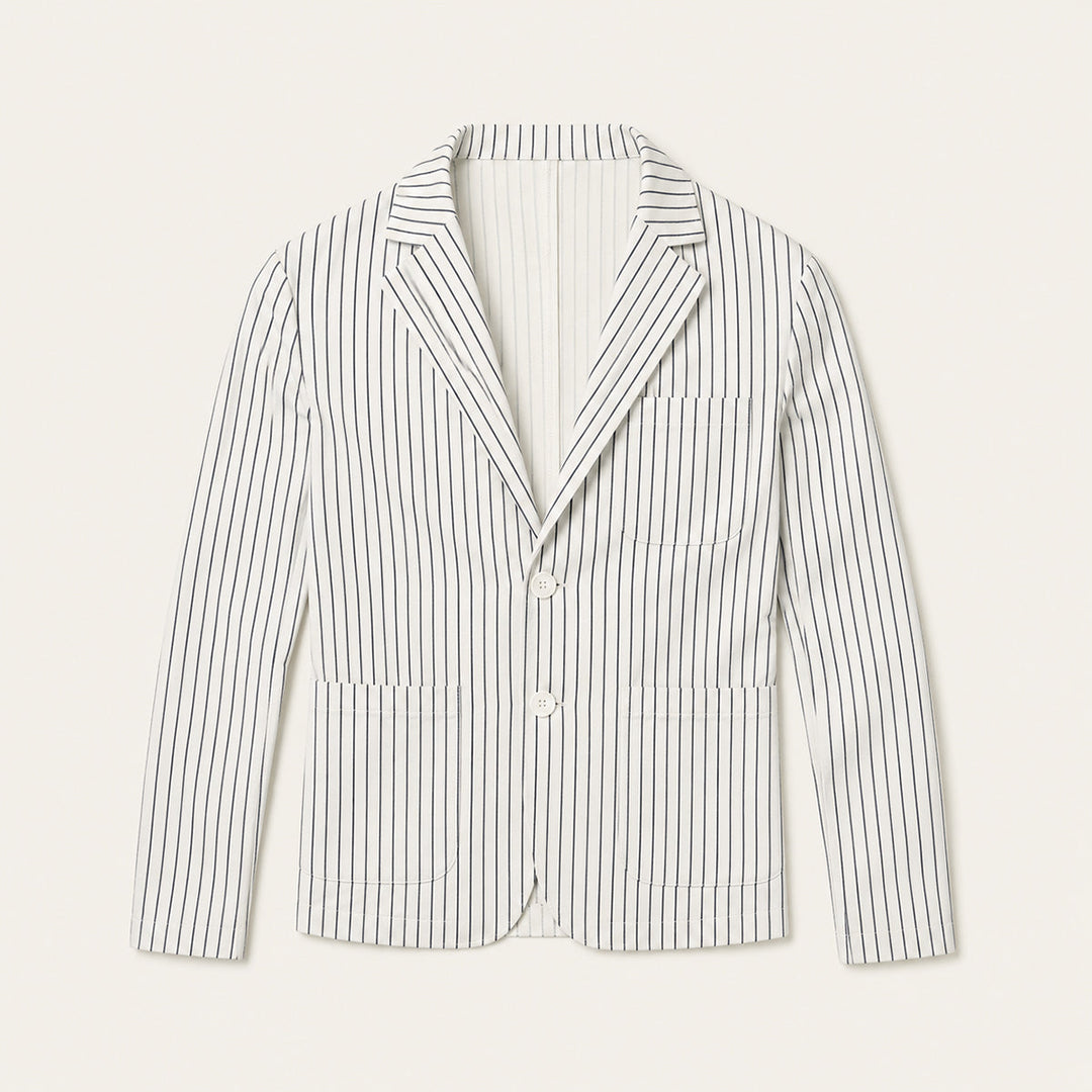 The Orvieto Men’s Striped Lightweight Linen Blend Blazer