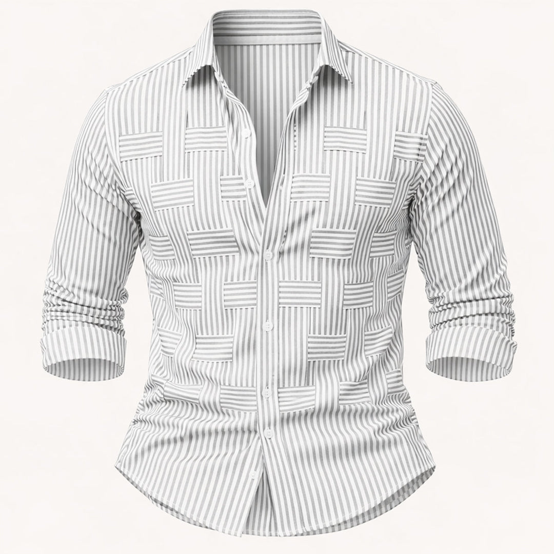 The Stratford Men’s Breathable Striped Wrinkle Resistant Shirt
