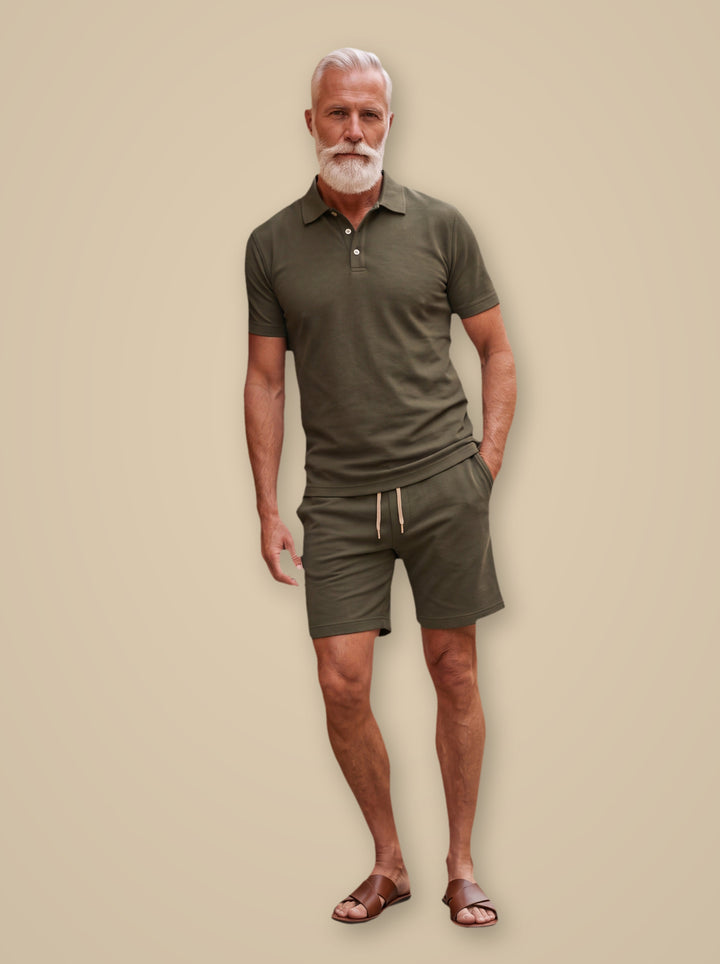 Fabian two piece set in Olive, studio - Gentlemens Manor