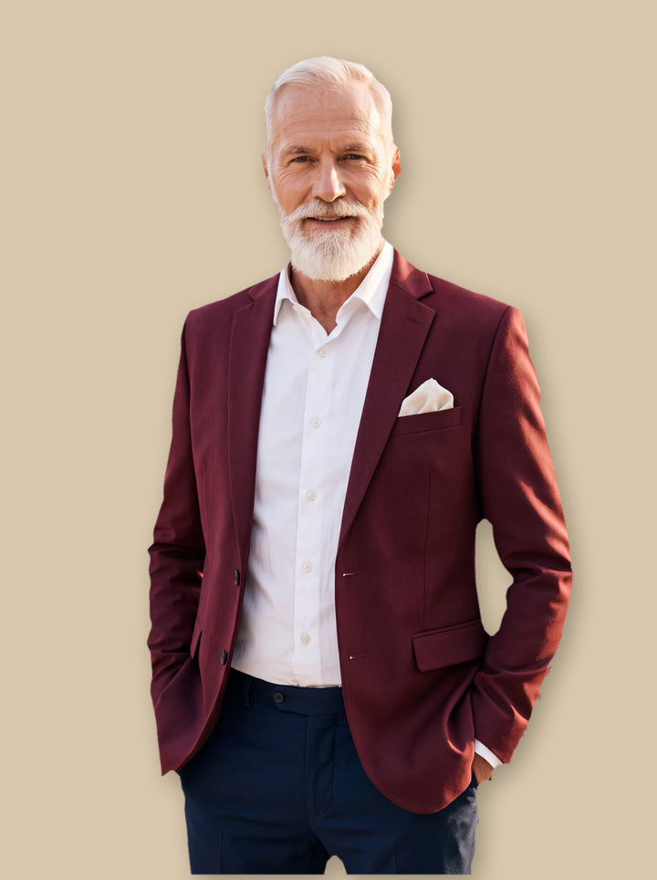 Felix blazer suit in Red, studio - Gentlemens Manor