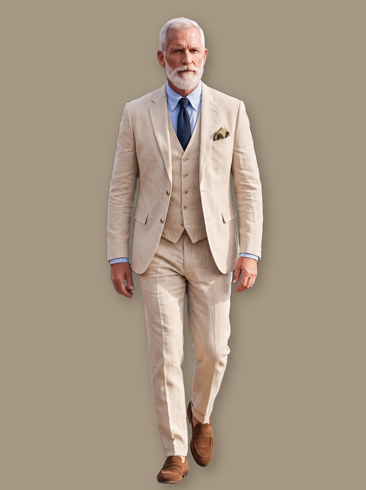 Ferdinand blazer suit in Beige, studio - Gentlemens Manor