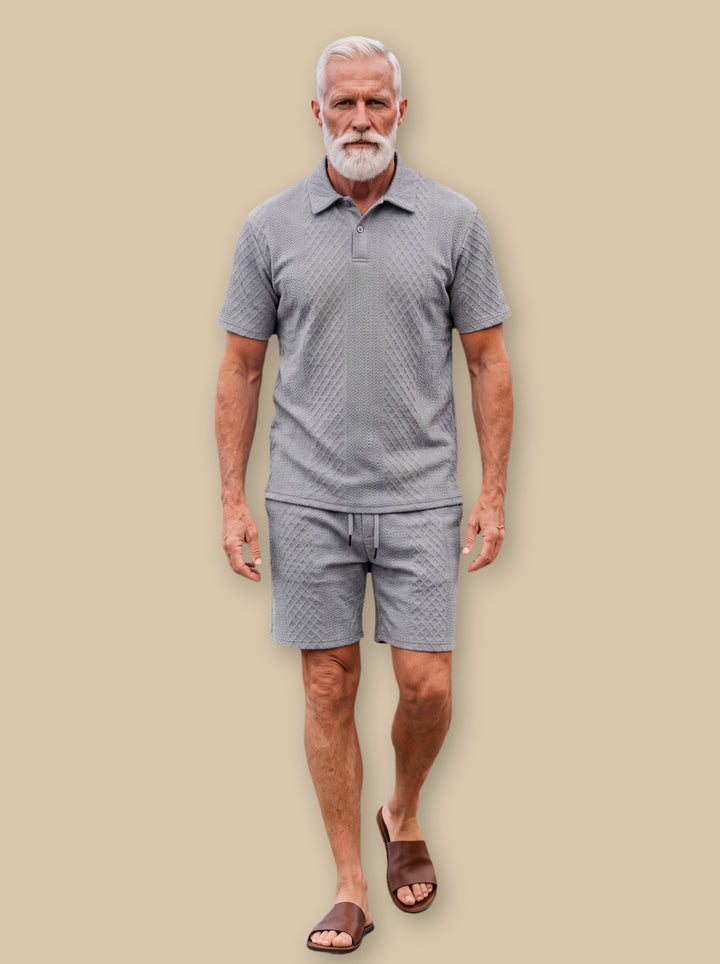 Finley two piece set in Grey, studio - Gentlemens Manor
