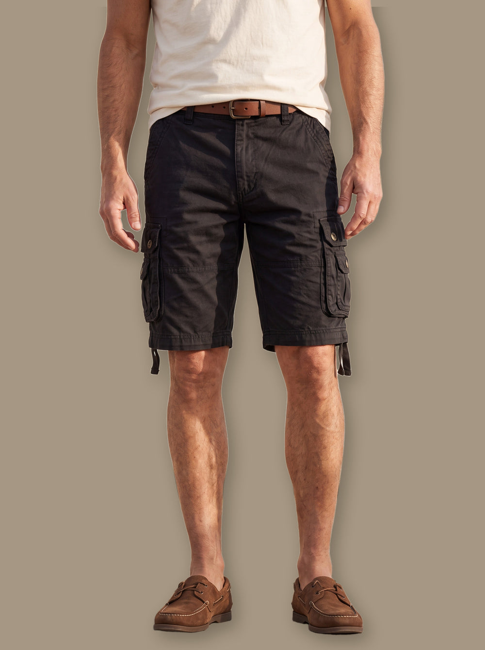 Fletcher summer shorts in Black, studio - Gentlemens Manor