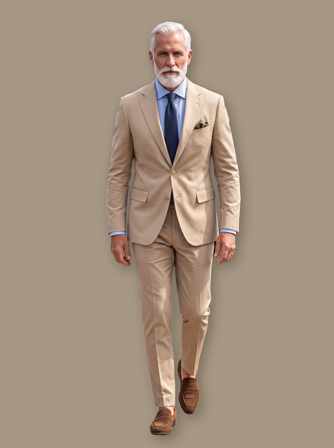 Fletcher two piece set in Sand, studio - Gentlemens Manor